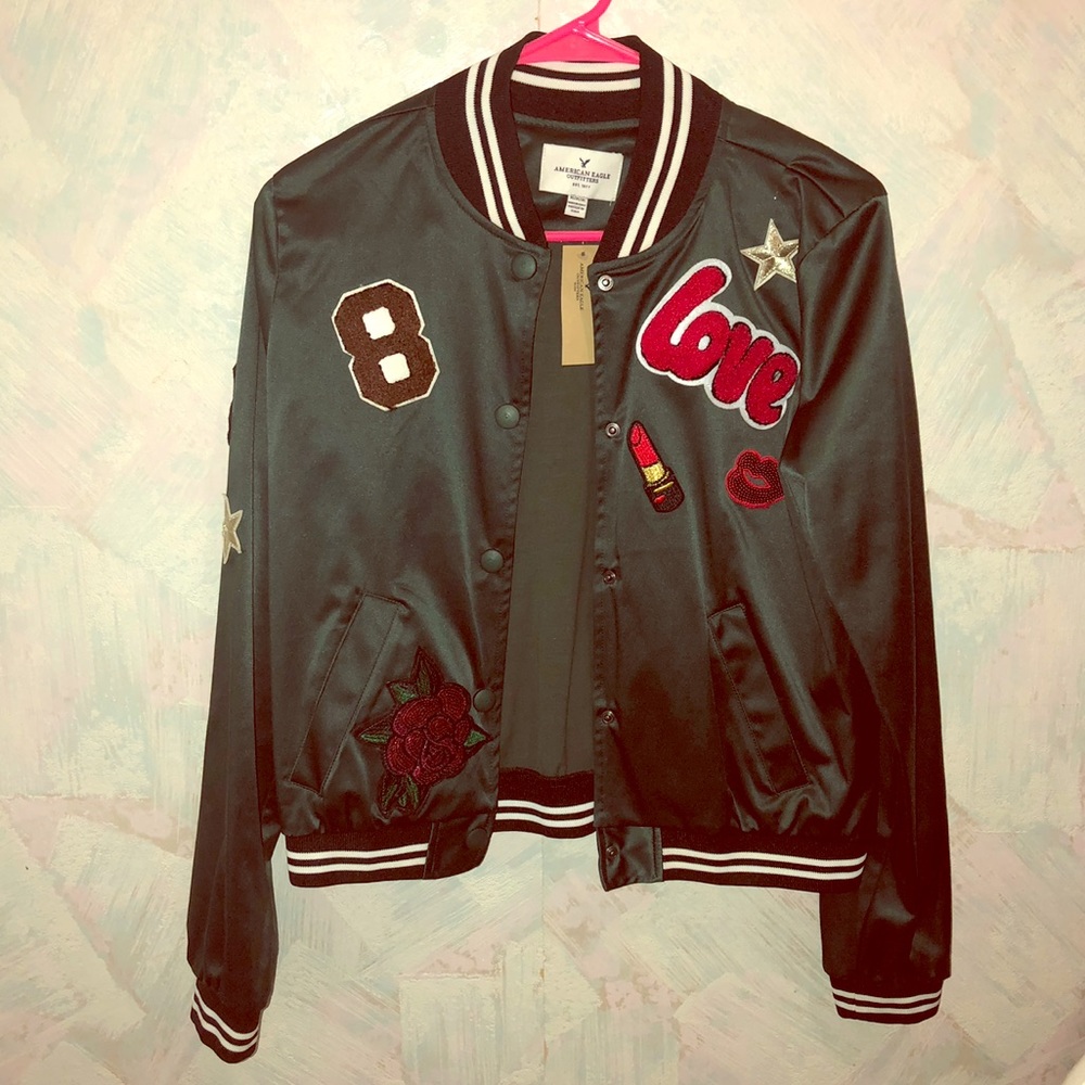 NEVER WORN AMERICAN EAGLE VASITY JACKET 😎